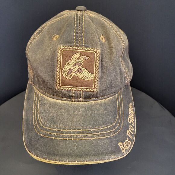Bass Pro Shops Ball Cap Distressed Style Brown Memphis TN Adjustable One Size - Picture 1 of 10